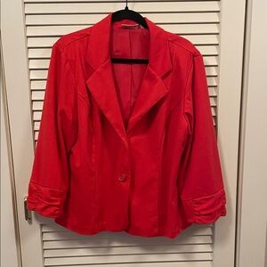 Dress Barn Vibrant Red Women's Blazer
